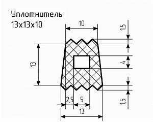 Уплотнитель № РА-101 Ц