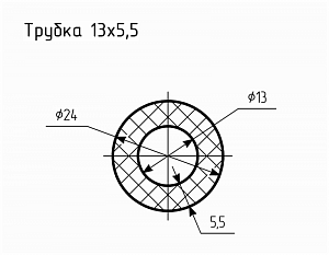 Трубка резиновая № 3 Ц