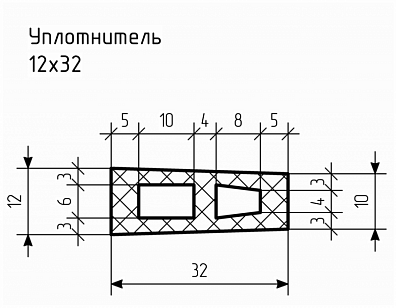 Уплотнитель № РА-104 Ц