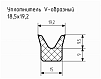 Уплотнитель (профиль) № V-9 Ц